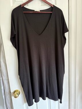 Wilfred Black V-Neck Tunic Dress